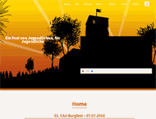 Tablet Screenshot of caj-burgfest.de